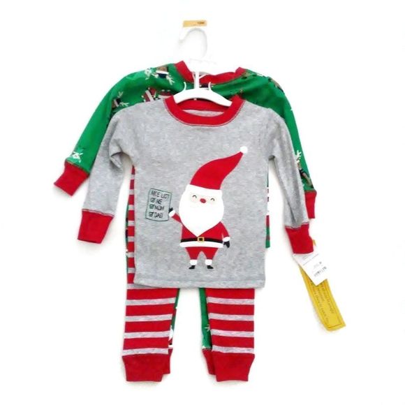 NWT Carter's Toddler Boys' 4pc Santa Pajama Set - Picture 2 of 4